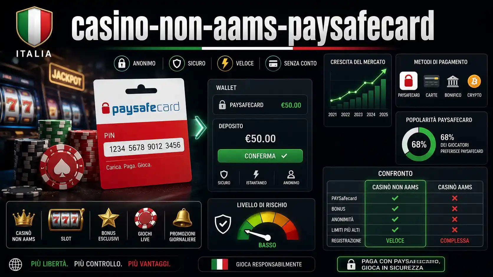 Casino non aams paysafecard